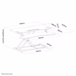 Neomounts poste de travail assis/debout - Vue supplémentaire 13