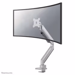 Neomounts support de bureau a pince pour ecran incurve, Pince/boulon, 18 kg, 25,4 cm (10"), 124,5 cm (49"), 100 x 100 mm, Arg ...