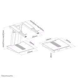 Neomounts support d'ordinateur portable pliable - Vue supplémentaire 18