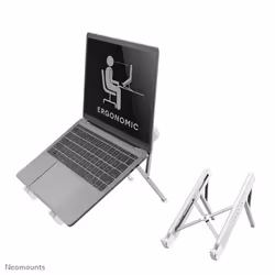 Neomounts support d'ordinateur portable pliable, Supports de Laptop, Argent, 27,9 cm (11"), 43,2 cm (17"), 279,4 - 431,8 mm ( ...