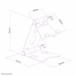Neomounts support de téléphone pliable - Vue supplémentaire 18
