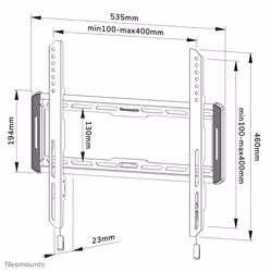 Neomounts by Newstar Neomounts support mural pour tv - Vue supplémentaire 16