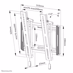 Neomounts support mural pour tv - Vue supplémentaire 19