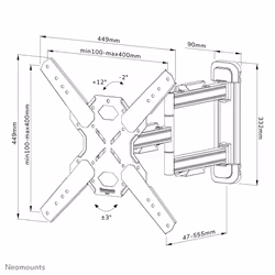 Neomounts support mural pour tv - Vue supplémentaire 20