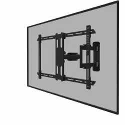 Neomounts support mural pour tv, 101,6 cm (40"), 177,8 cm (70"), 100 x 100 mm, 600 x 400 mm, -2 - 12°, Noir