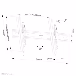 Neomounts support mural pour tv - Vue supplémentaire 20