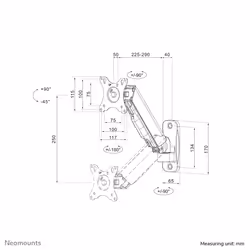 Neomounts support mural pour tv/moniteur - Vue supplémentaire 18