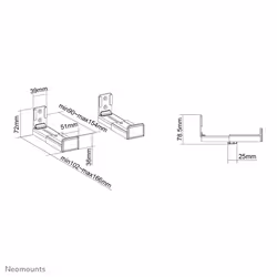 Neomounts Support pour barre de visio-conférence/barre de son - Vue supplémentaire 15