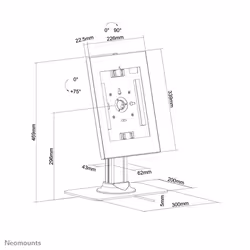 Neomounts support de table pour tablettes - Vue supplémentaire 9