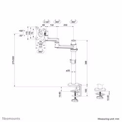 Neomounts support moniteur de bureau - Vue supplémentaire 20