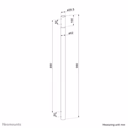 Neomounts rallonge d'extension pour support de plafond pour projecteur - Vue supplémentaire 11