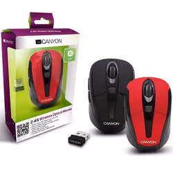 Canyon CNR-MSOW06B, Optique, RF sans fil, 1600 DPI, Noir