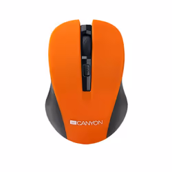 Canyon CNE-CMSW1O, Ambidextre, Optique, RF sans fil, 1200 DPI, Orange