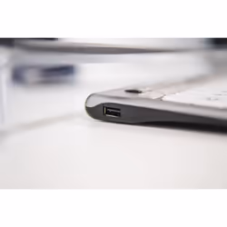 BakkerElkhuizen S-board 840 clavier USB QWERTZ Allemand Gris clair, Blanc
