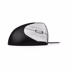 BakkerElkhuizen Handshake Mouse Wired VS4, Gauche, Conception verticale, Laser, USB Type-A, 3200 DPI, Noir, Argent