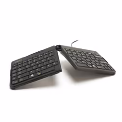 BakkerElkhuizen Goldtouch Travel Go2 Wired, Mini, USB, Commutateur de touche « ciseaux », QWERTZ, Noir