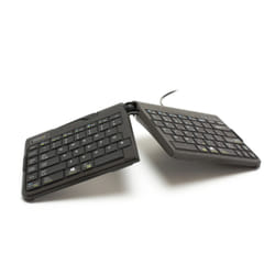 BakkerElkhuizen Goldtouch Travel Go2 Wired clavier USB QWERTZ Allemand Noir