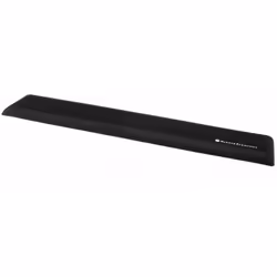 BakkerElkhuizen Trapezium Ergo Wrist Rest Standard, Plastique, Caoutchouc, Textile, Noir, 490 x 80 x 15 mm, 490 g, 90 mm, 495 ...
