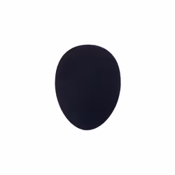 BakkerElkhuizen The Egg Ergo Mouse Pad, Noir, Monochromatique, Caoutchouc, Textile, Base antidérapante