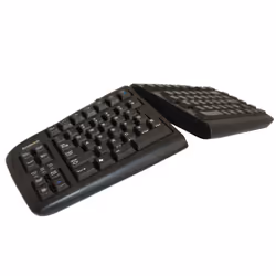 BakkerElkhuizen Goldtouch Adjustable V2, USB + PS/2, Clavier à membrane, QWERTZ, Noir