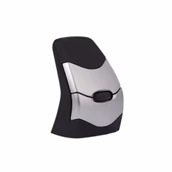BakkerElkhuizen DXT Precision Mouse Wireless, Ambidextre, Conception verticale, Laser, RF sans fil + Bluetooth, 2000 DPI, Noi ...