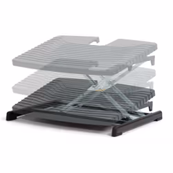 BakkerElkhuizen Pro 959 Footrest Noir, Gris, Orange