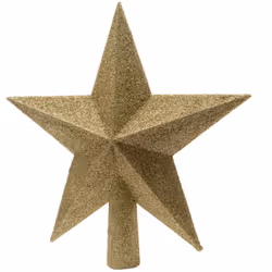 Cimier De Sapin Étoile Dorée 19x4,2x19cm (largeur/profondeur/hauteur)