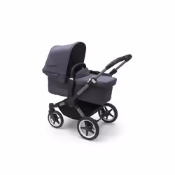 Poussette Bugaboo Donkey 5 mono complète GRAPHITE - STORMY BLUE
