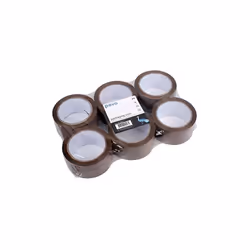 lot de 6 rouleaux adhésif pour emballage 66 m x 50 m Déroulement sans bruit Lot de 6 rouleaux adhésif PP ( polypropylène ) ha ...