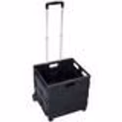 Chariot de transport - PAVO - Caisse pliante - Capacité 35 Kg - Dimensions plié 420x80 mm - PP