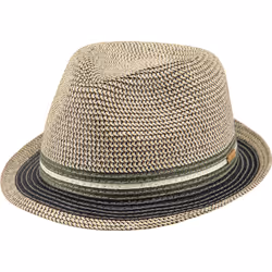 Barts Fluoriet, Adulte, Unisexe, Chapeau, Beige, Noir, One Size, Chapeau trilby