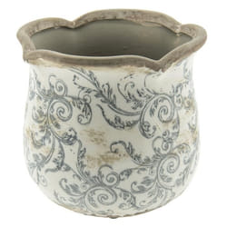 Pot de fleurs - CLAYRE & EEF - Ø 15x14 cm - Beige - Céramique - Rond