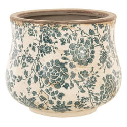 Clayre & Eef Pot de Fleur 6CE1034L Ø 21*17 cm - Multi En céramique