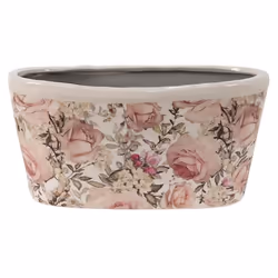 Pot de fleurs - CLAYRE & EEF - 27x13x14 cm - Céramique - Rose - Rectangulaire