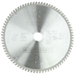 Lame de scie pour aluminium Hitachi; 255x2,8x30,0 mm; Z80; -6°