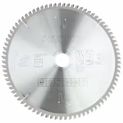 Lame de scie pour aluminium Hitachi; 255x2,8x30,0 mm; Z80; -6°