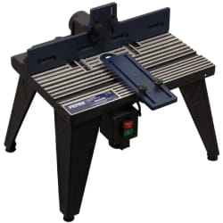 Ferm Table de fraisage - Pour fraiseurs dont le diamètre du plateau ne dépasse pas les 162 mm