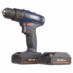 Ferm Perceuse sans fil Li-ion 18V 1.5Ah - 2 batteries