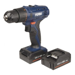 Ferm Perceuse sans fil Li-ion 12V 1.5Ah - 2 batteries