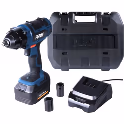Ferm CDM1127, Douille à choc, Noir, Bleu, 1/2", 2300 tr/min, 380 N·m, Batterie