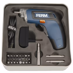 Ferm CDM1132 visseuse électrique et visseuse à percussion Noir, Bleu - Vue supplémentaire 6