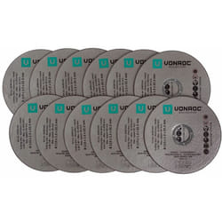 No Brand - Disques diamant universels vonroc - Pour Meuleuse -Diamètre d'Alésage ø 115 x 22,2 mm - 12 pièces - Disques pour Couper le Métal Uniquement