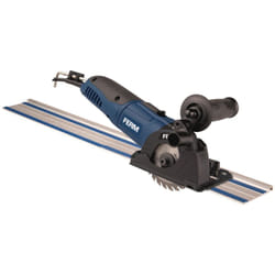 Ferm - CSM1043S Scie circulaire de précision 500W - Avec 3 lames et 2 guides parallèles inclus