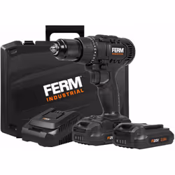 Cette perceuse sans fil de la gamme FERM Industrial convient à un usage quotidien, intensif et professionnel car elle est con ...