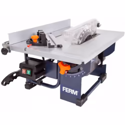 Description générale La scie sur table FERM TSM1036 est une machine compacte et puissante, idéale pour le sciage de divers ty ...