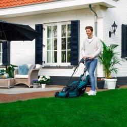 VONROC LM502AC tondeuse à gazon Marcher derrière un tracteur tondeuse Secteur Noir, Vert - Vue supplémentaire 3