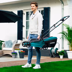 VONROC LM502AC tondeuse à gazon Marcher derrière un tracteur tondeuse Secteur Noir, Vert - Vue supplémentaire 4