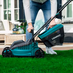 VONROC LM502AC tondeuse à gazon Marcher derrière un tracteur tondeuse Secteur Noir, Vert - Vue supplémentaire 5