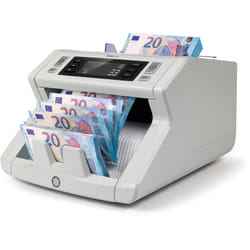 Compteuse de billets Safescan 2250 haute vitesse à 1000 billets par minute avec un grand écran lcd haute résolution