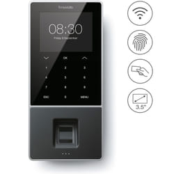 Terminal de contrôle de présence avec carte RFID et contrôle des empreintes digitales ou code PIN Timemoto Tm-828